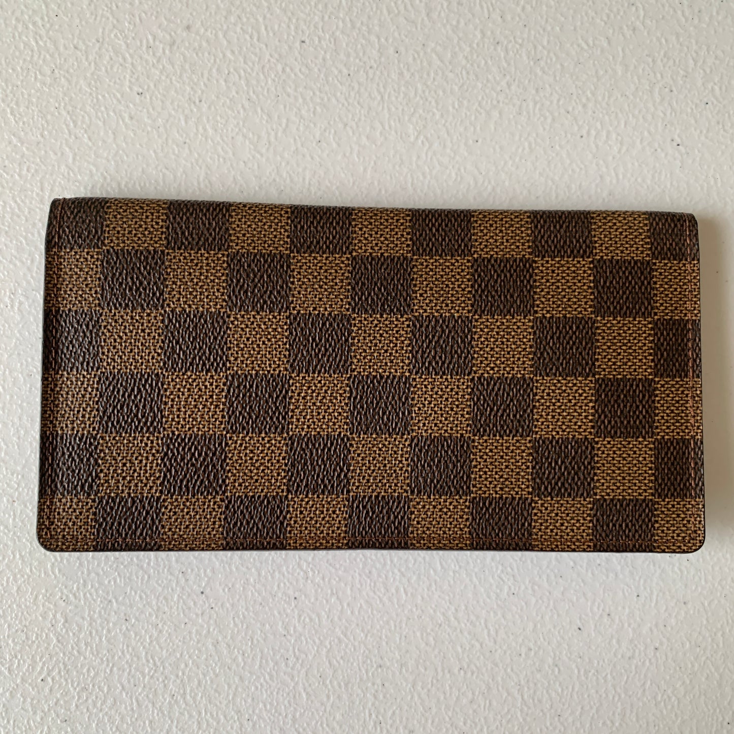 Louis Vuitton damier brown checkbook MI0011 authentic with COA