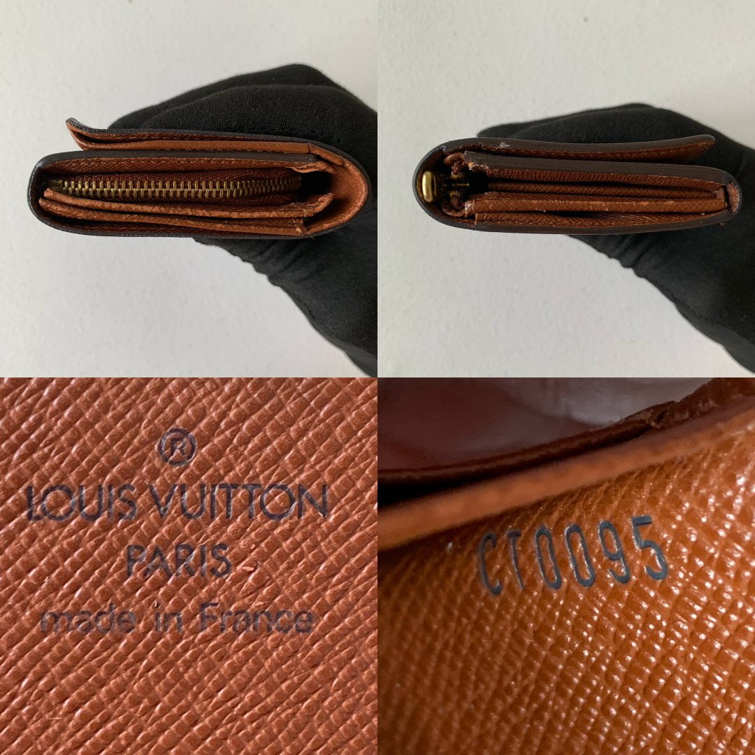 Louis Vuitton monogram Wallet CT0095 authentic with COA