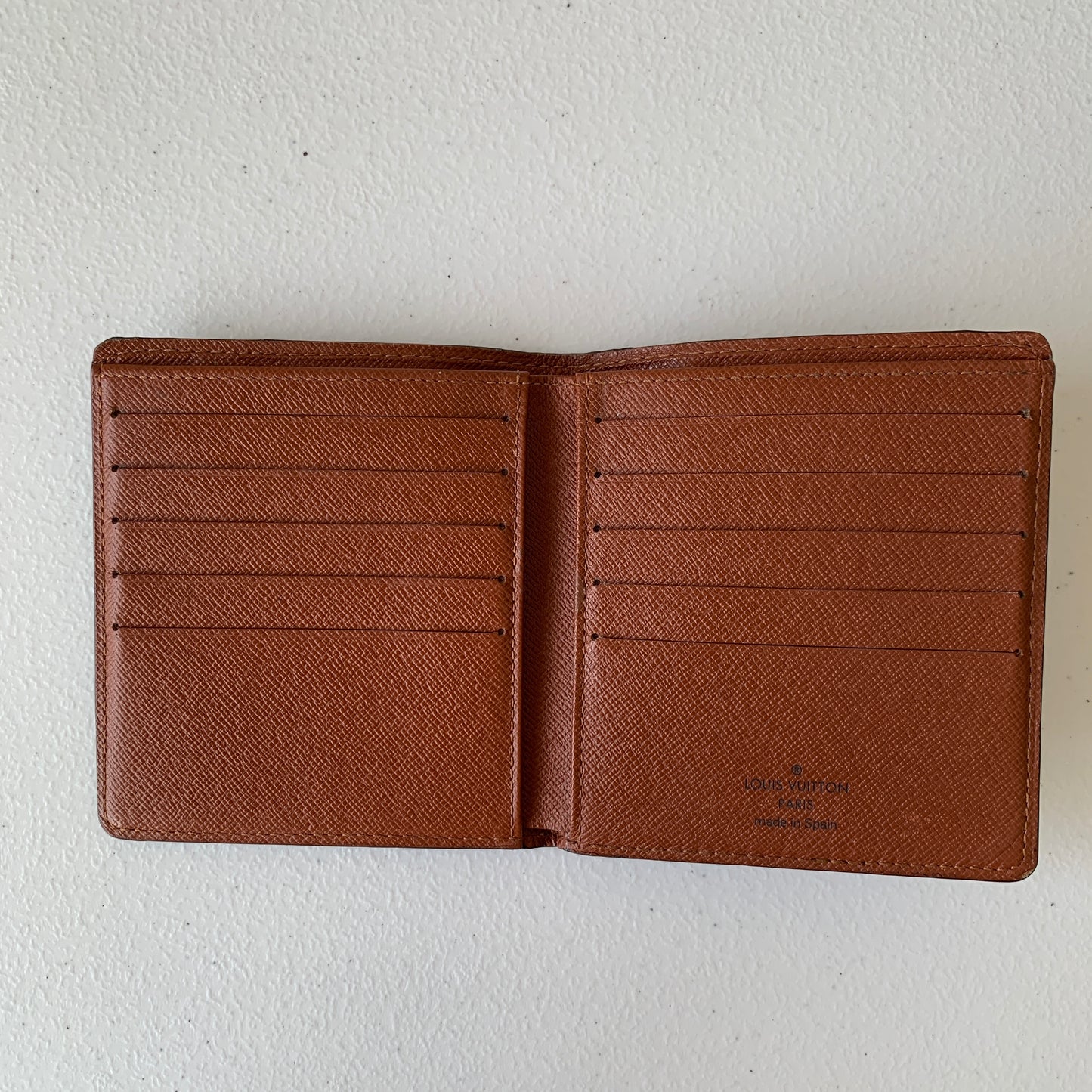 Louis Vuitton monogram men’s bifold Wallet ca0090 authentic with COA