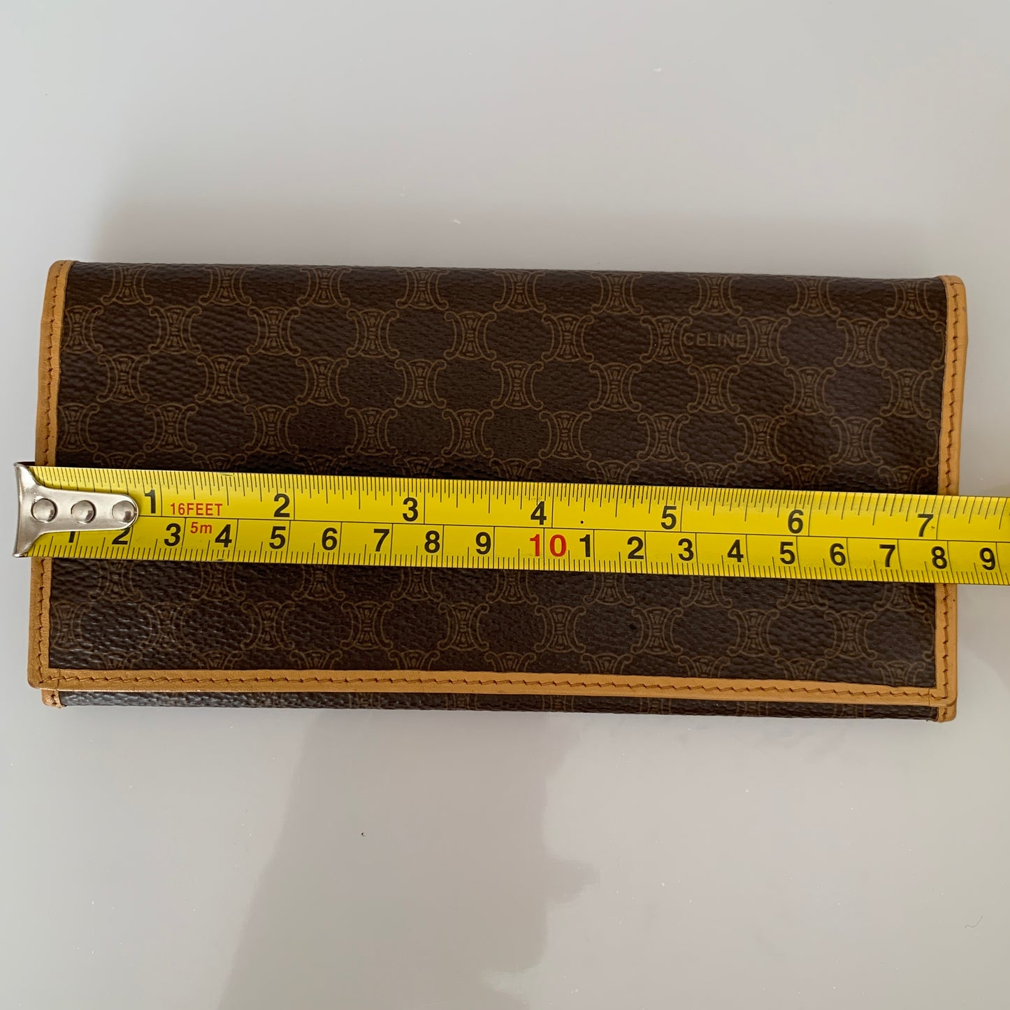 Celine macadam long leather wallet authentic with COA