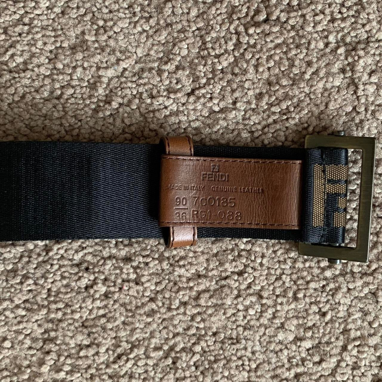 Authentic FENDI unisex monogram belt
