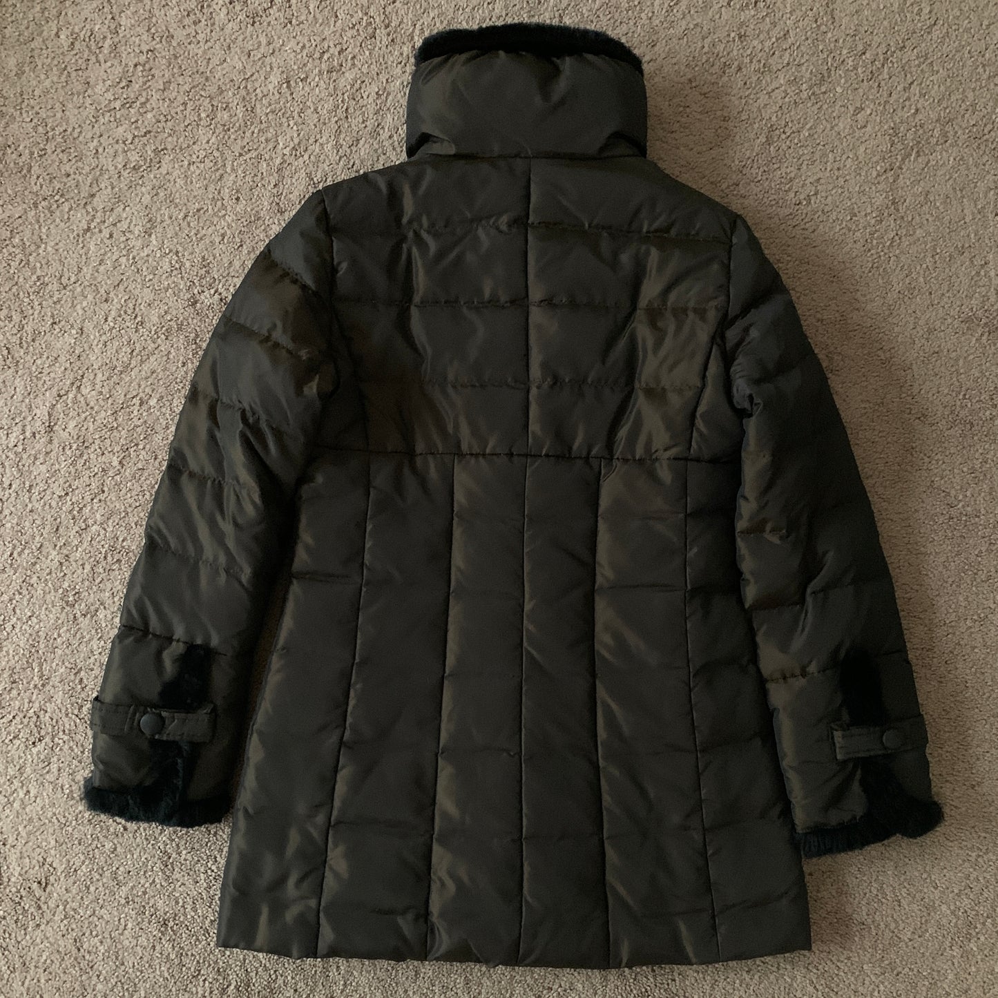 Authentic Max Mara weekend women’s down jacket with lapin fur trimmings