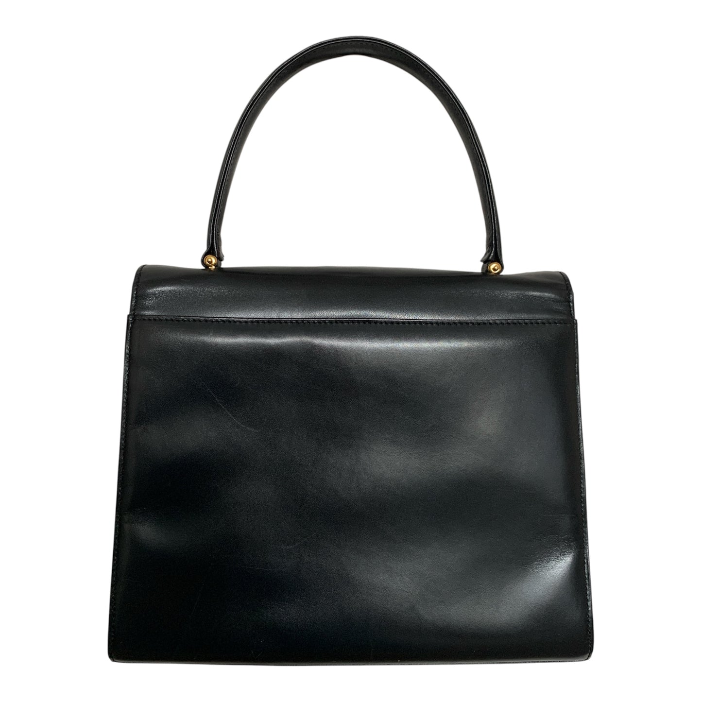 Givenchy vintage black leather shoulder bag Authentic with COA
