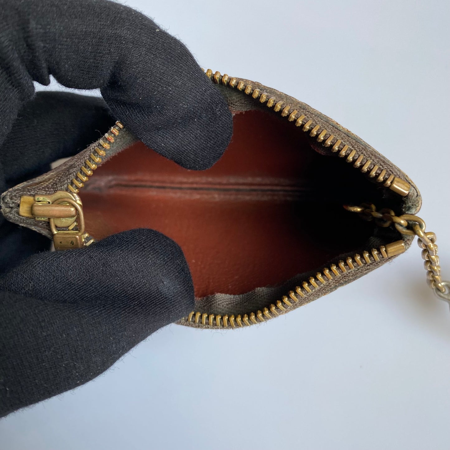 Louis Vuitton monogram key pouch Authentic with COA