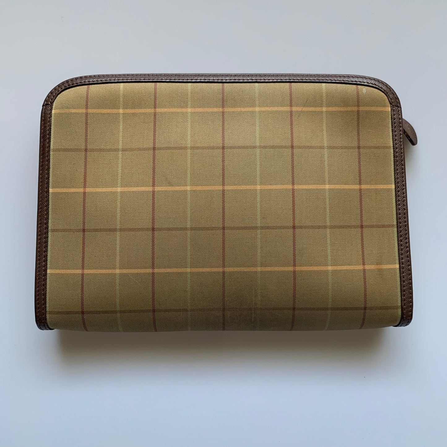 Burberry vintage check clutch bag unisex Authentic with COA