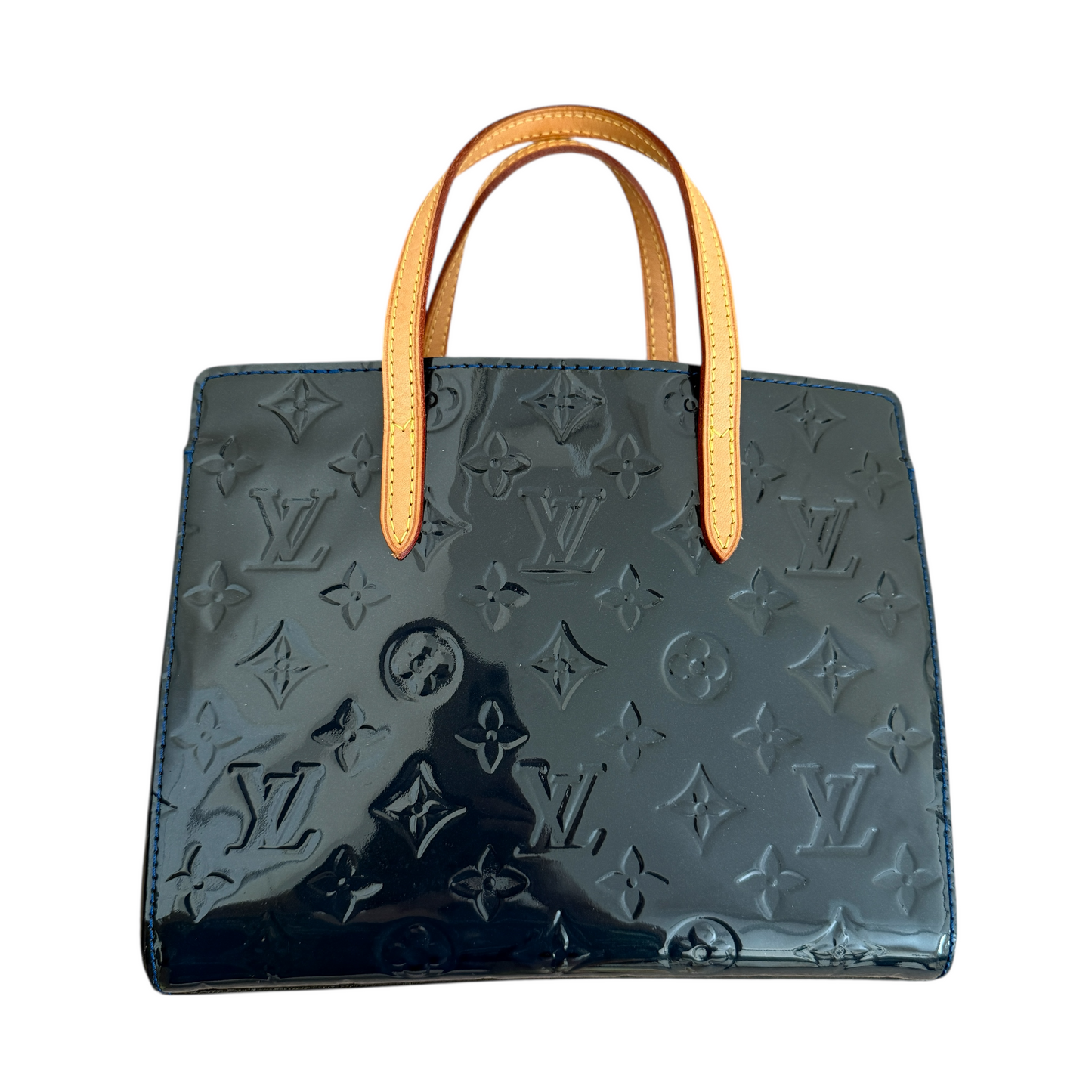 Louis Vuitton Vernis patent leather BB Catalina blue bag authentic with COA
