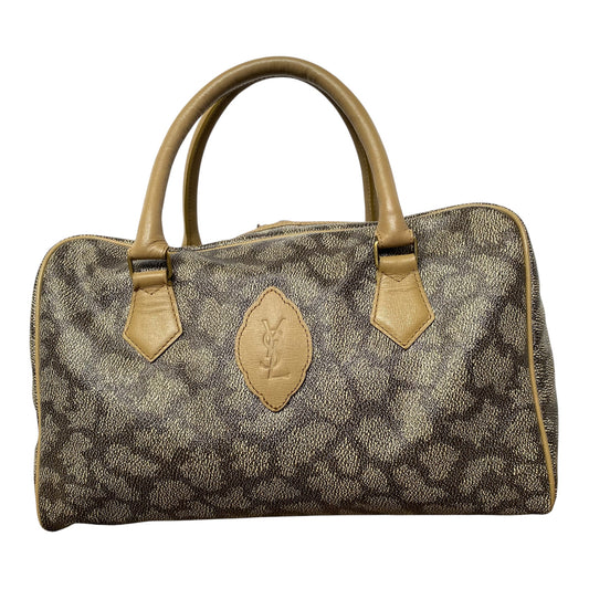 Yves Saint Laurent vintsge giraffe Boston bag Authentic with coa