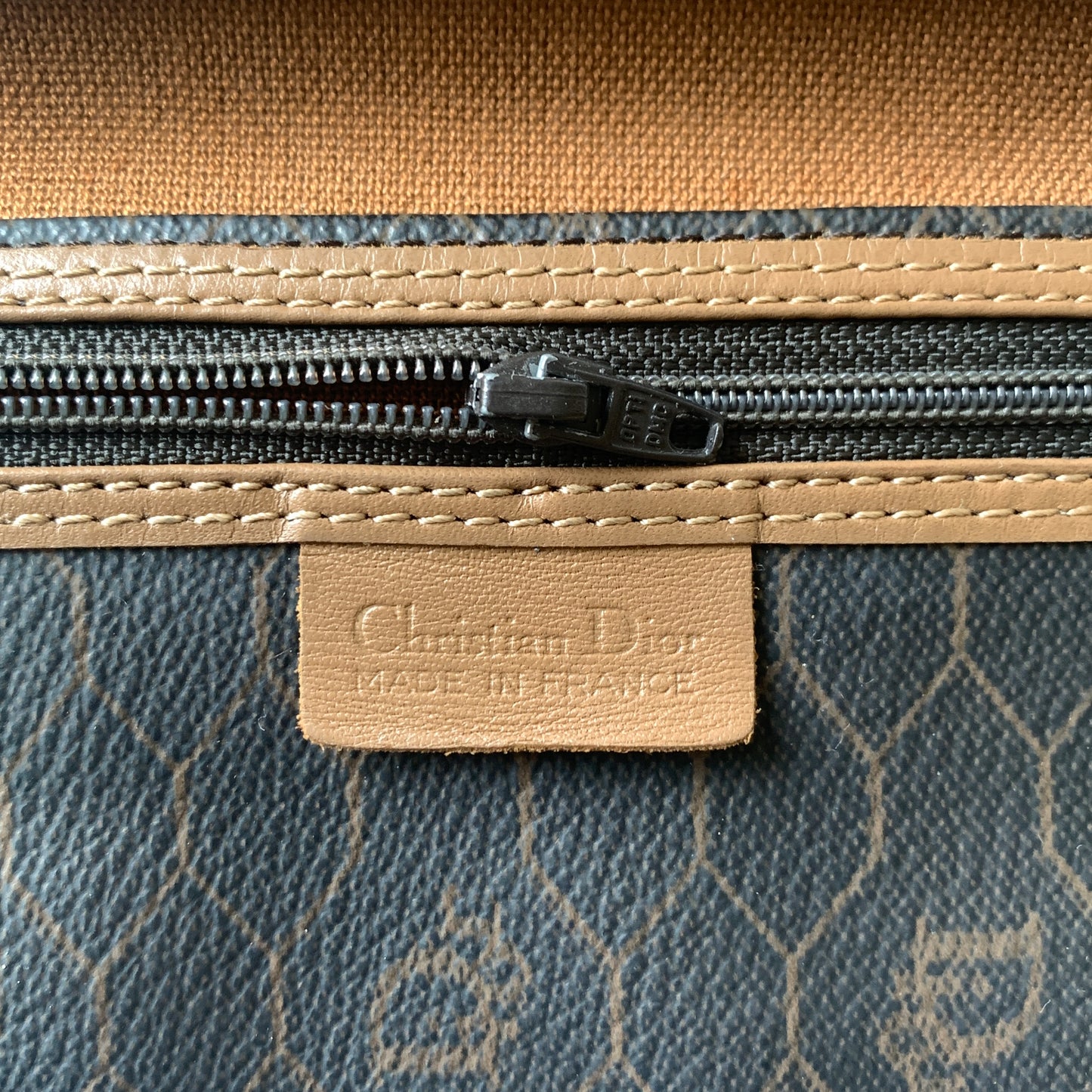 Dior vintage honeycomb long wallet Authentic with COA