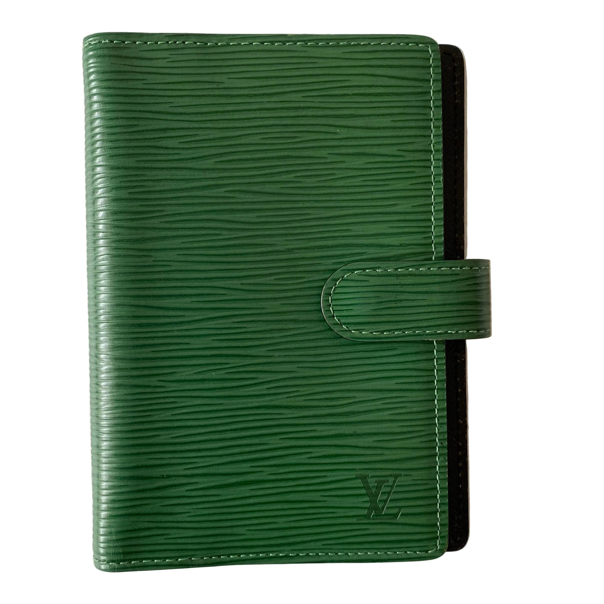 Louis Vuitton green Epi leather agenda planner CA0917 Authentic with COA 5.1x4.1x0.7