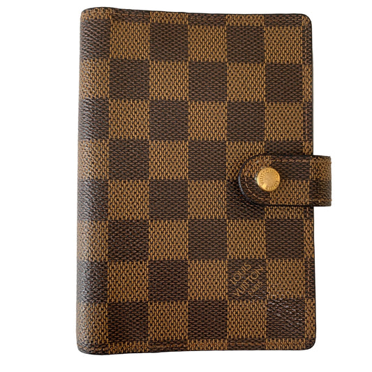 Louis Vuitton Damier ebene agenda Planner unisex PM ca0011 authentic with COA