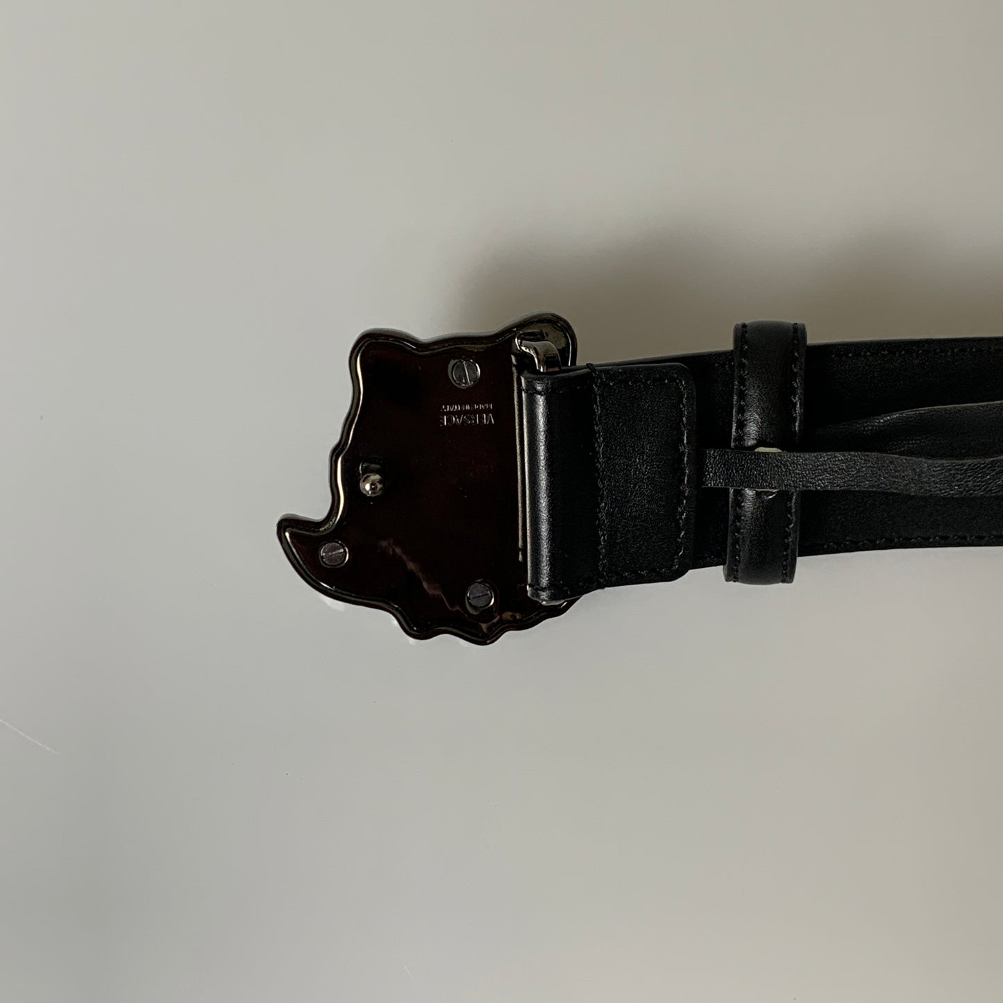 Versace medusa black Leather Belt unisex authentic w/ COA size 90 cm 36”