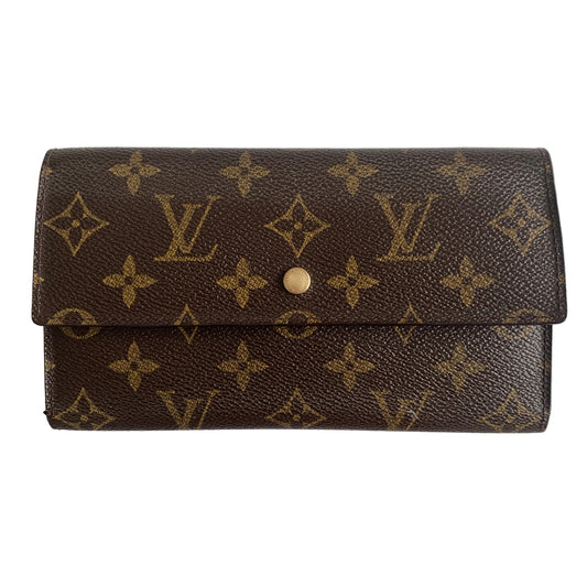 Louis Vuitton monogram long wallet TH0063 Authentic with COA 7.5x4.3