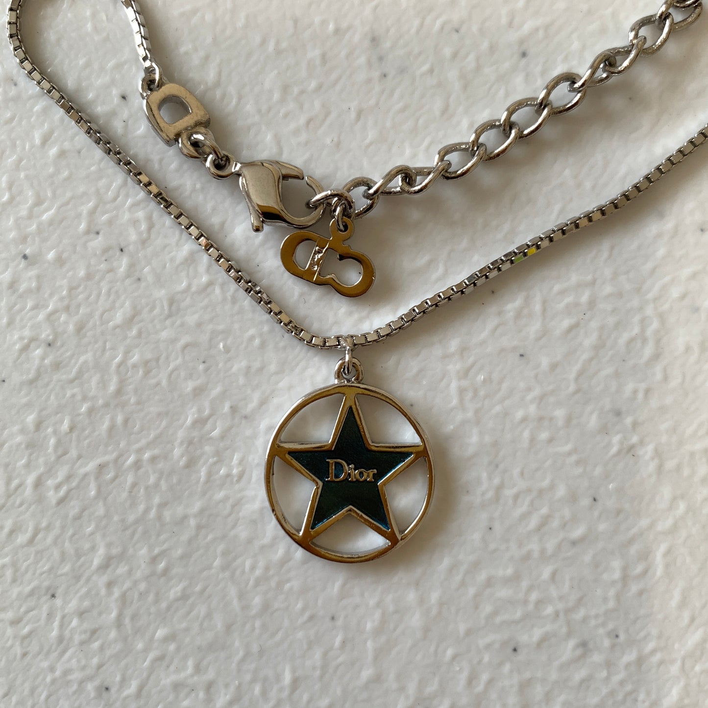 Dior silver tone star pendant adjustable bracelet Bracelets Authentic with COA