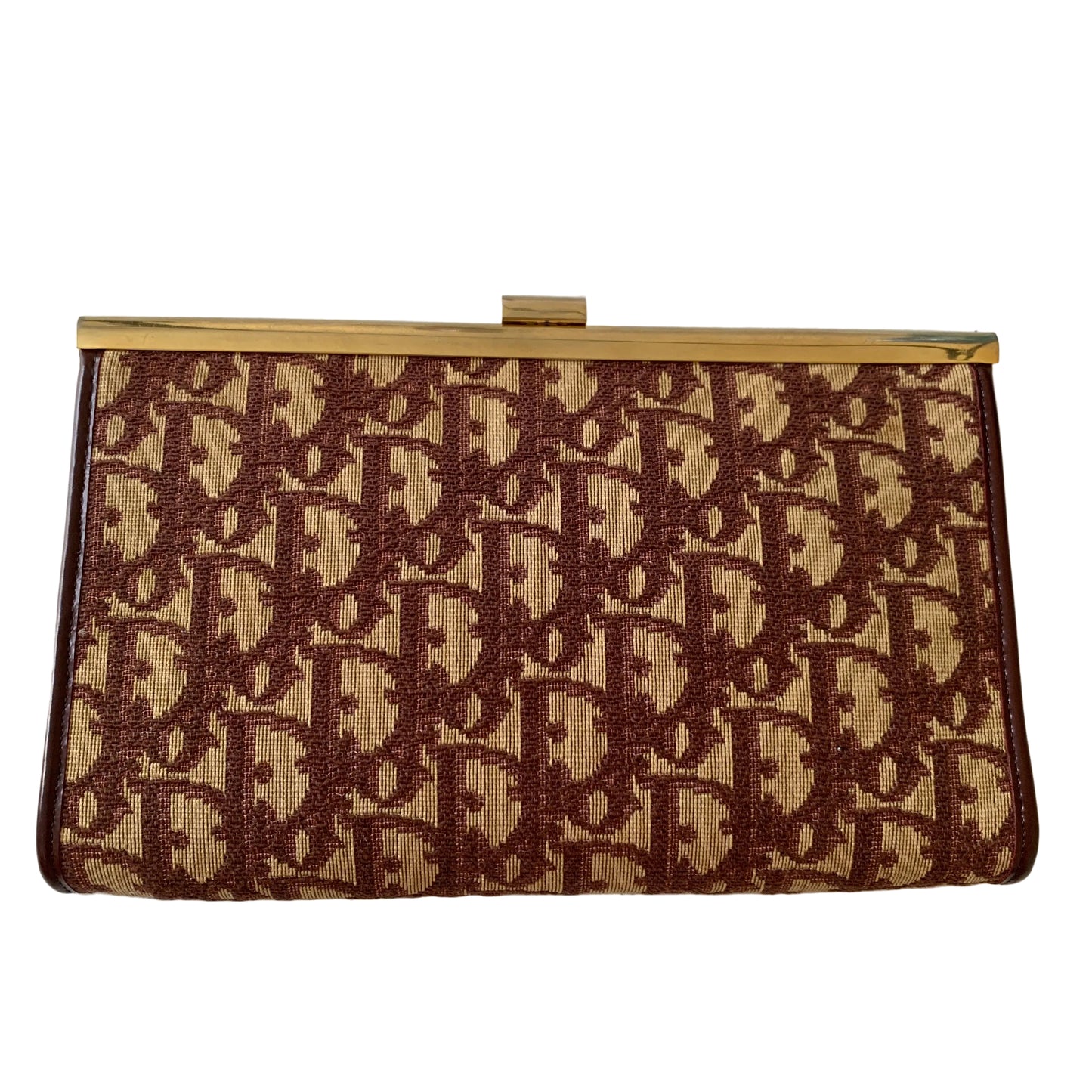 Dior trotter kiss lock Clutch bag authentic with COA
