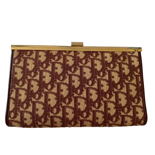 Dior trotter kiss lock Clutch bag authentic with COA