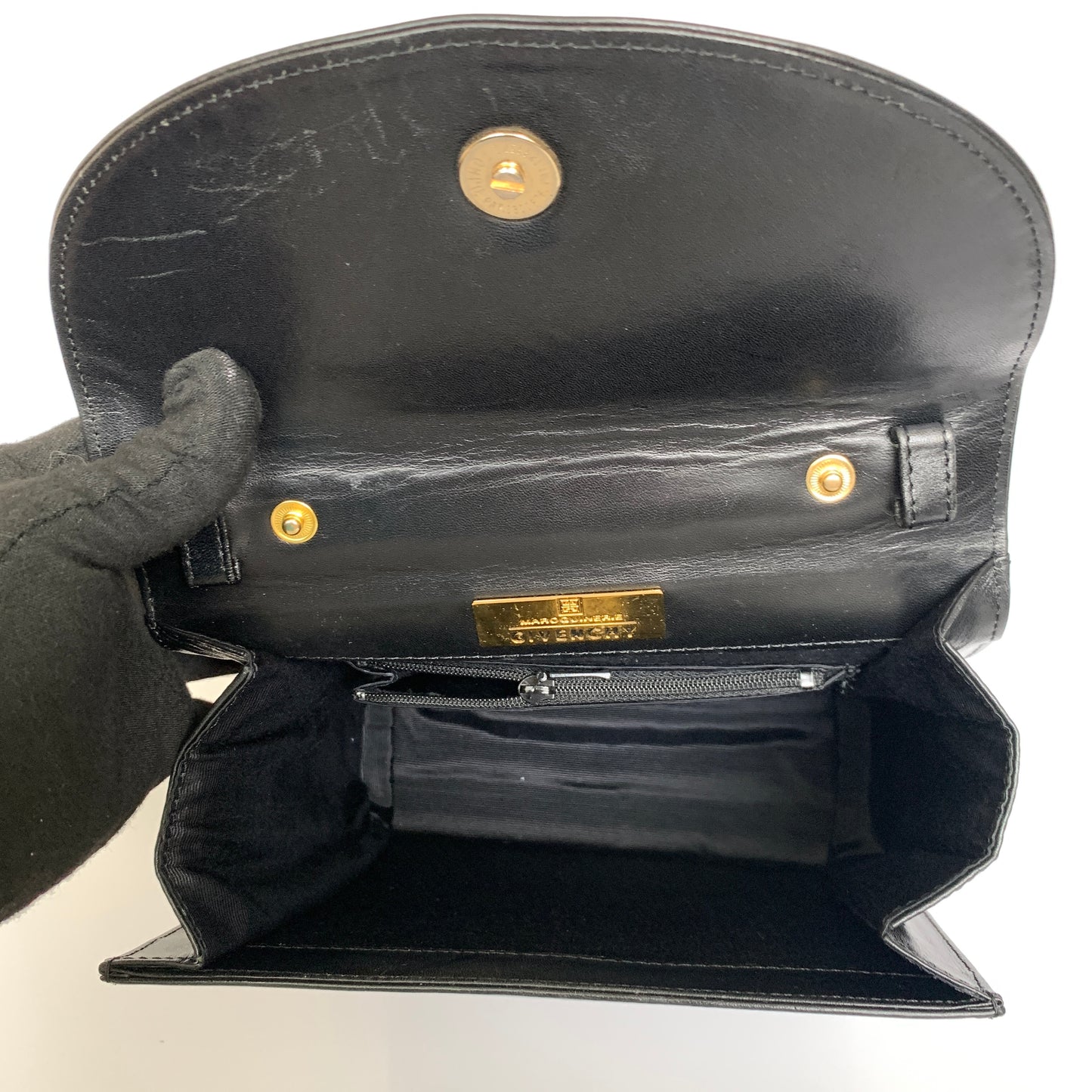 Givenchy 4G logo black leather handbag Authentic with COA
