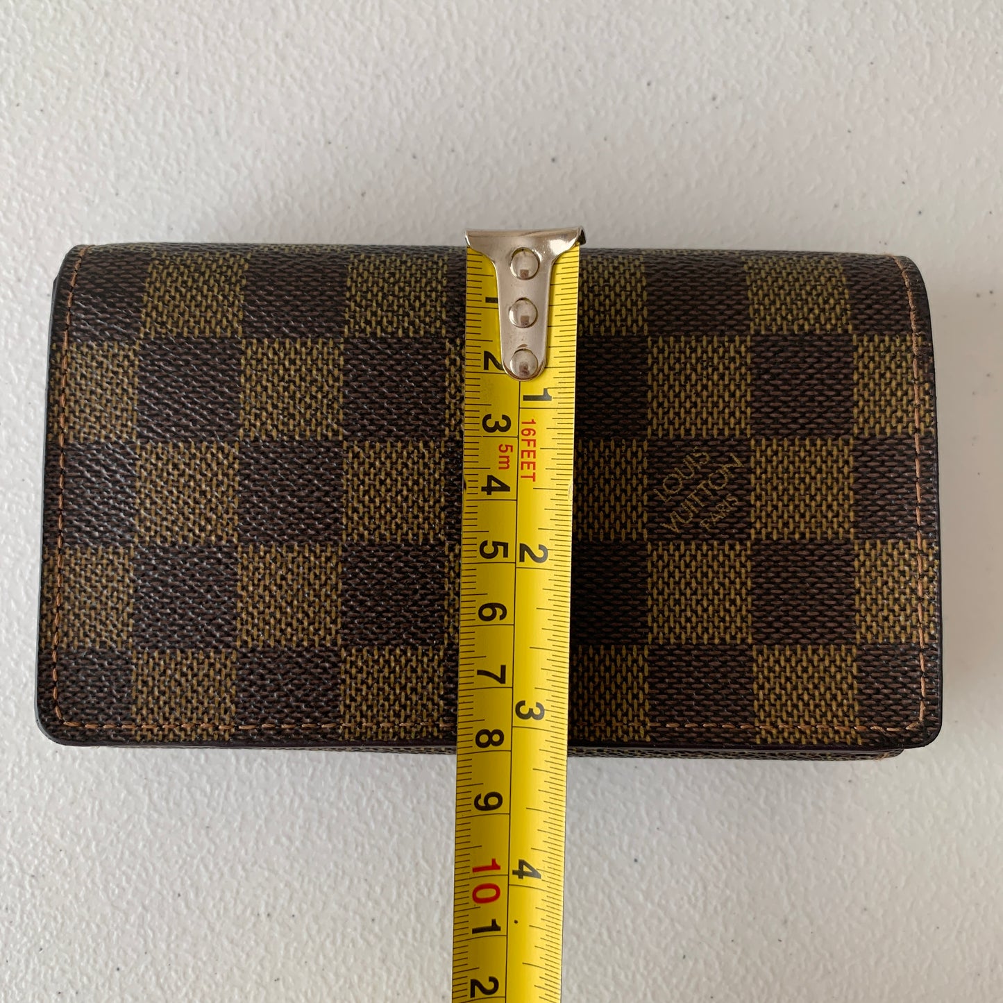 Louis Vuitton brown damier ebene Wallet Mc3098 authentic with COA