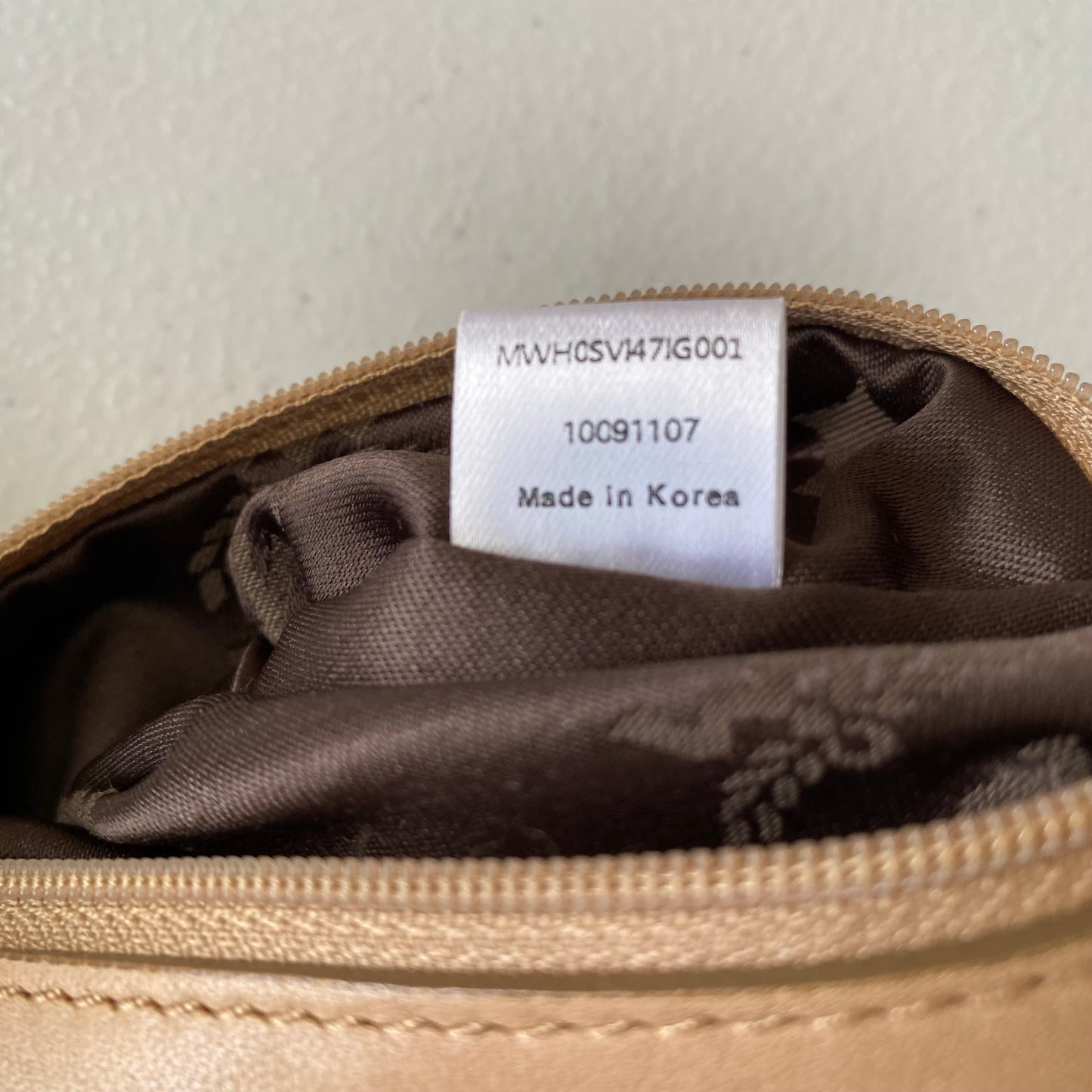MCM beige visetos shoulder bag Authentic with COA