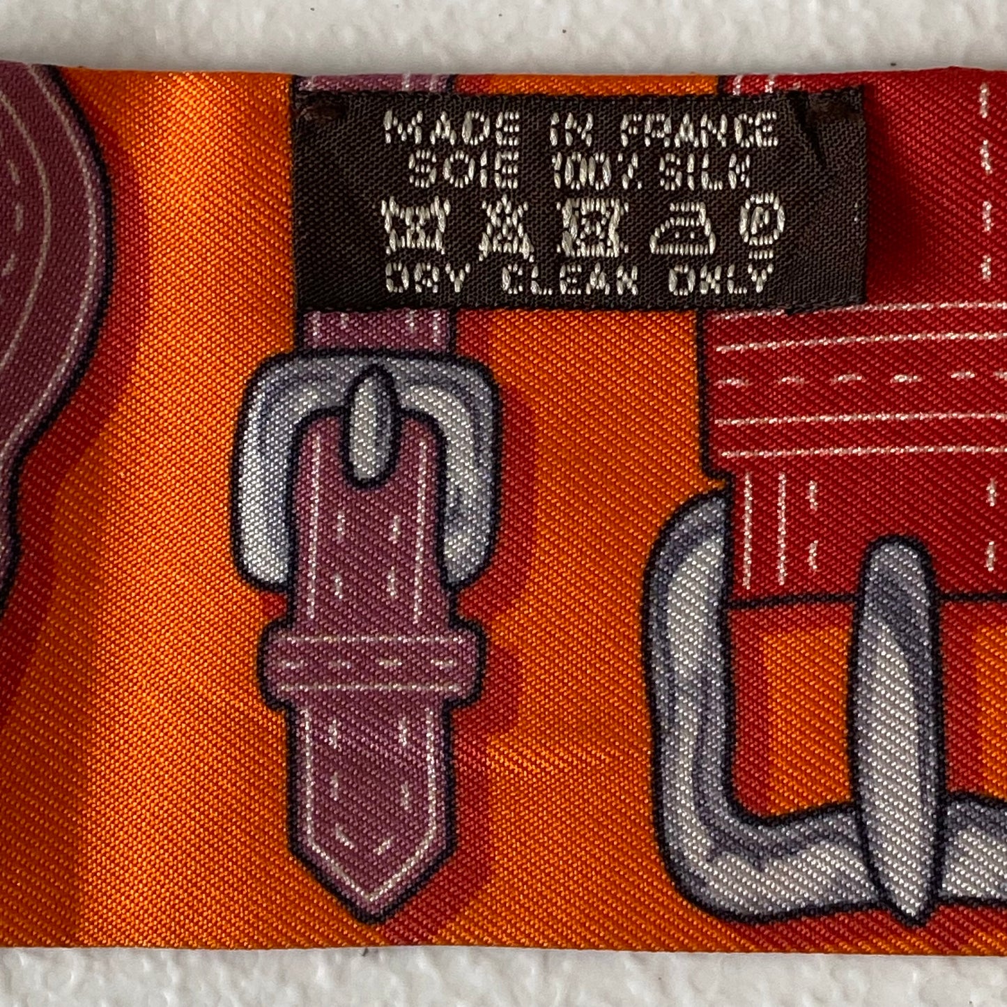 Hermes silk twilly scarf authentic with coa 33 inch