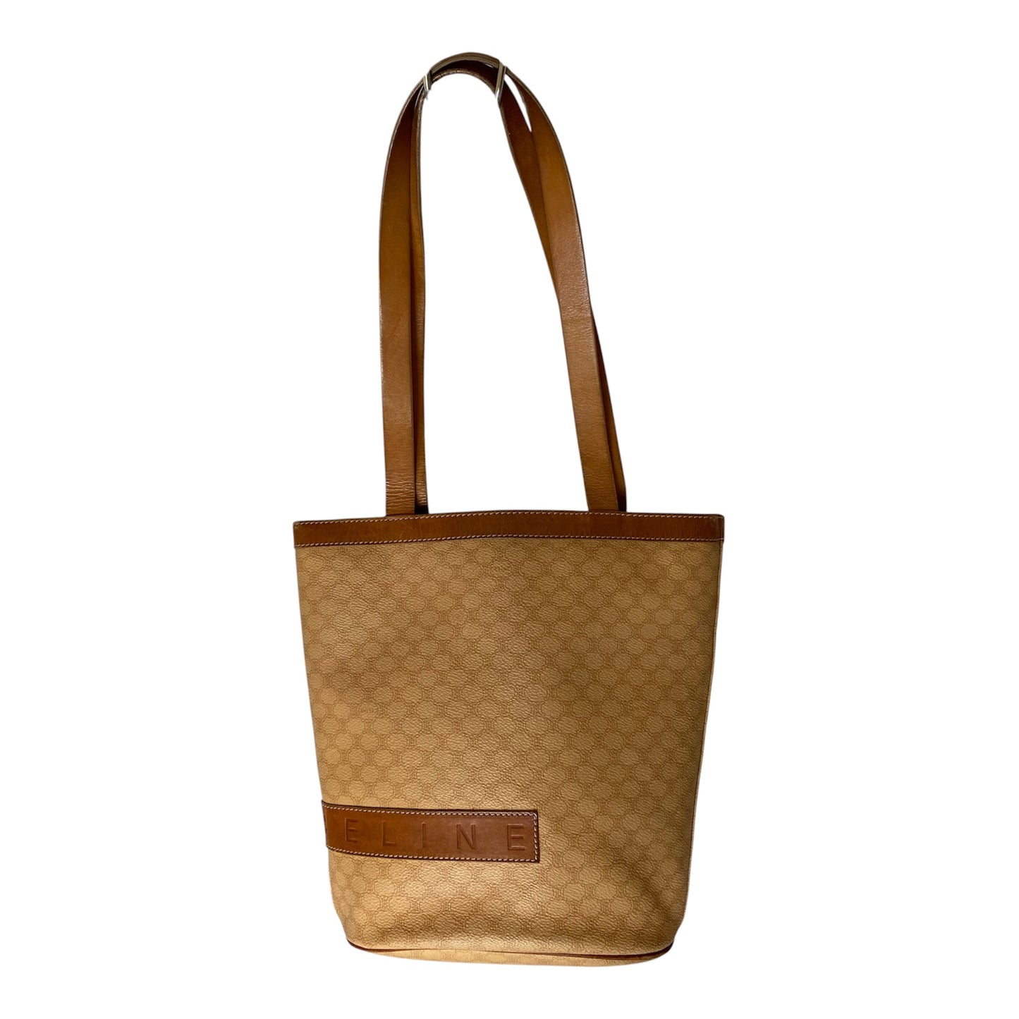 Celine vintage macadam tote bag handbag Authentic with COA 11.5x10.8x5.5