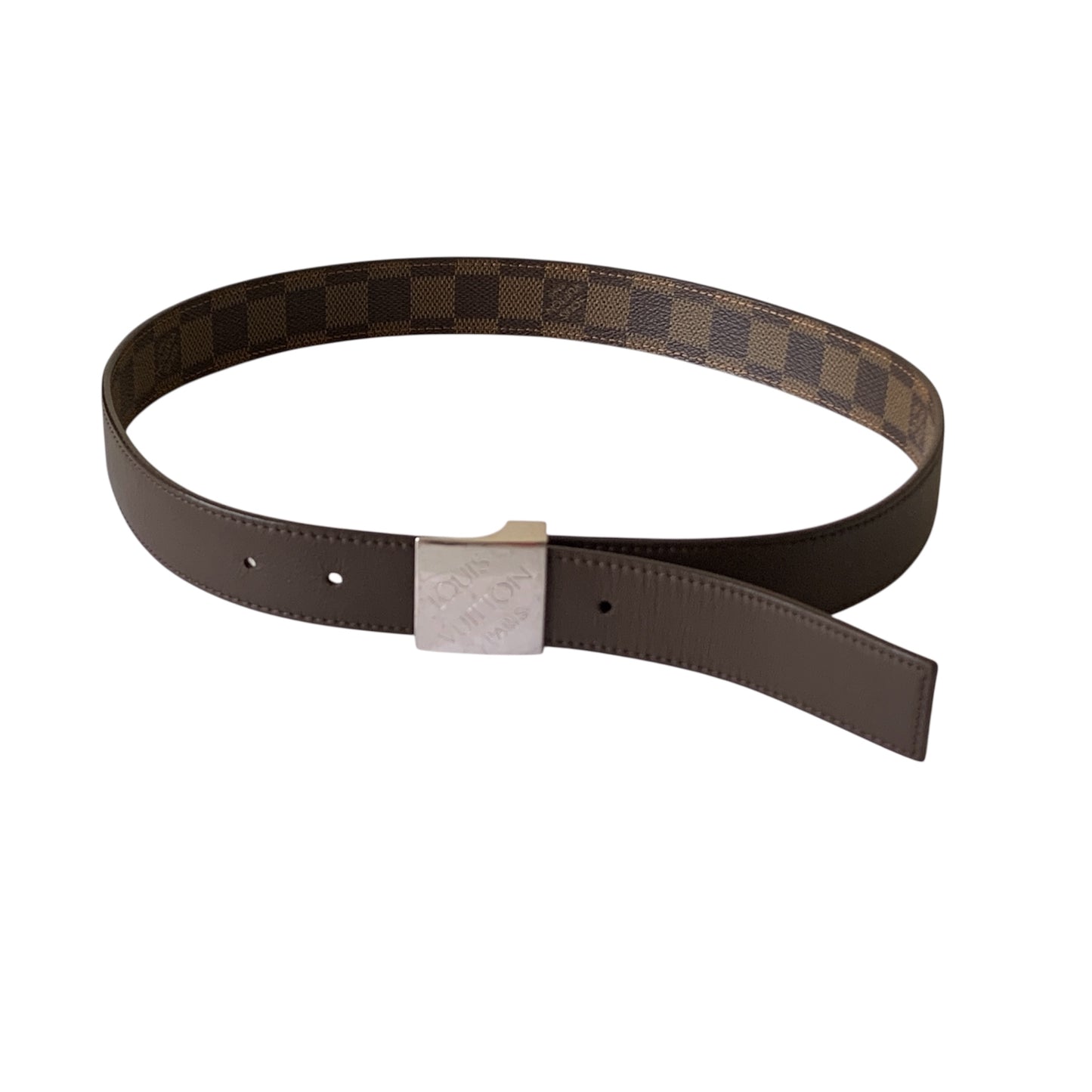 Louis Vuttion damier reversible Belt 80cm 32 inch authentic w/ COA