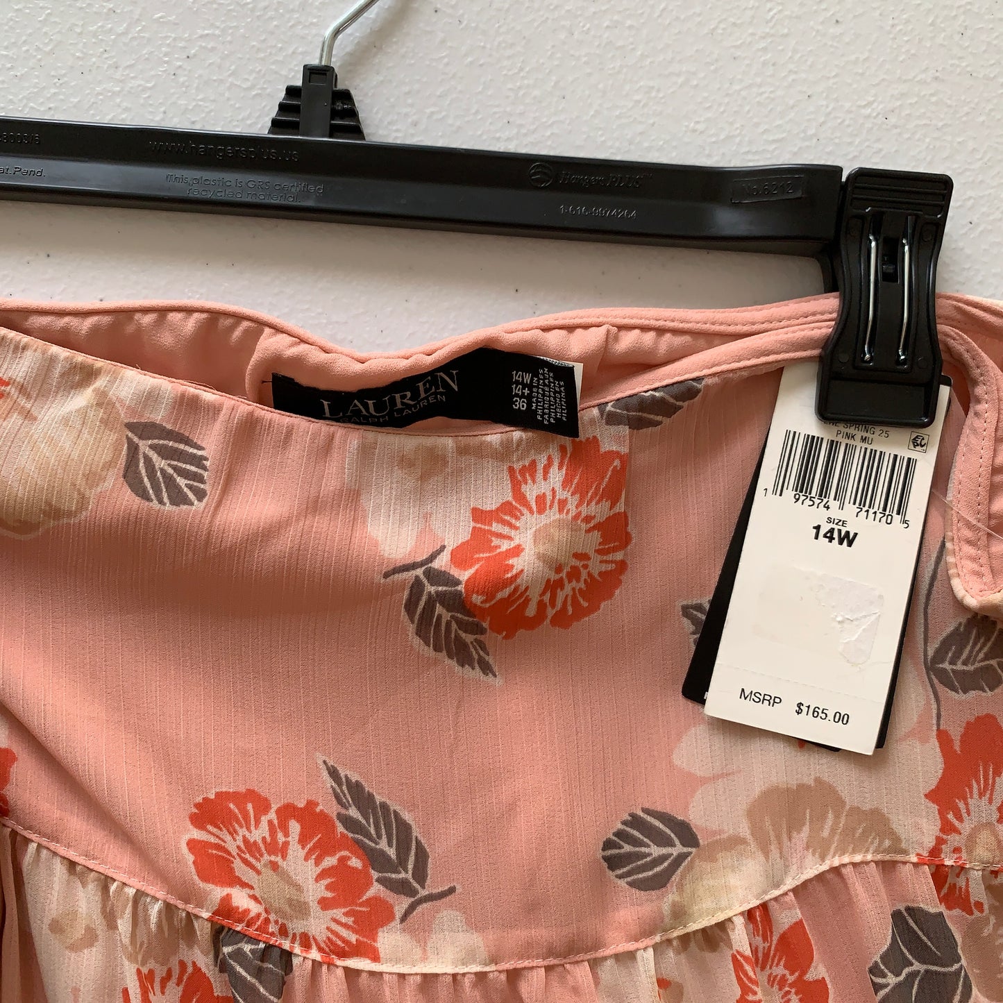 Lauren Ralph Lauren Plus size women’s NWT floral sheer skirt size 14w