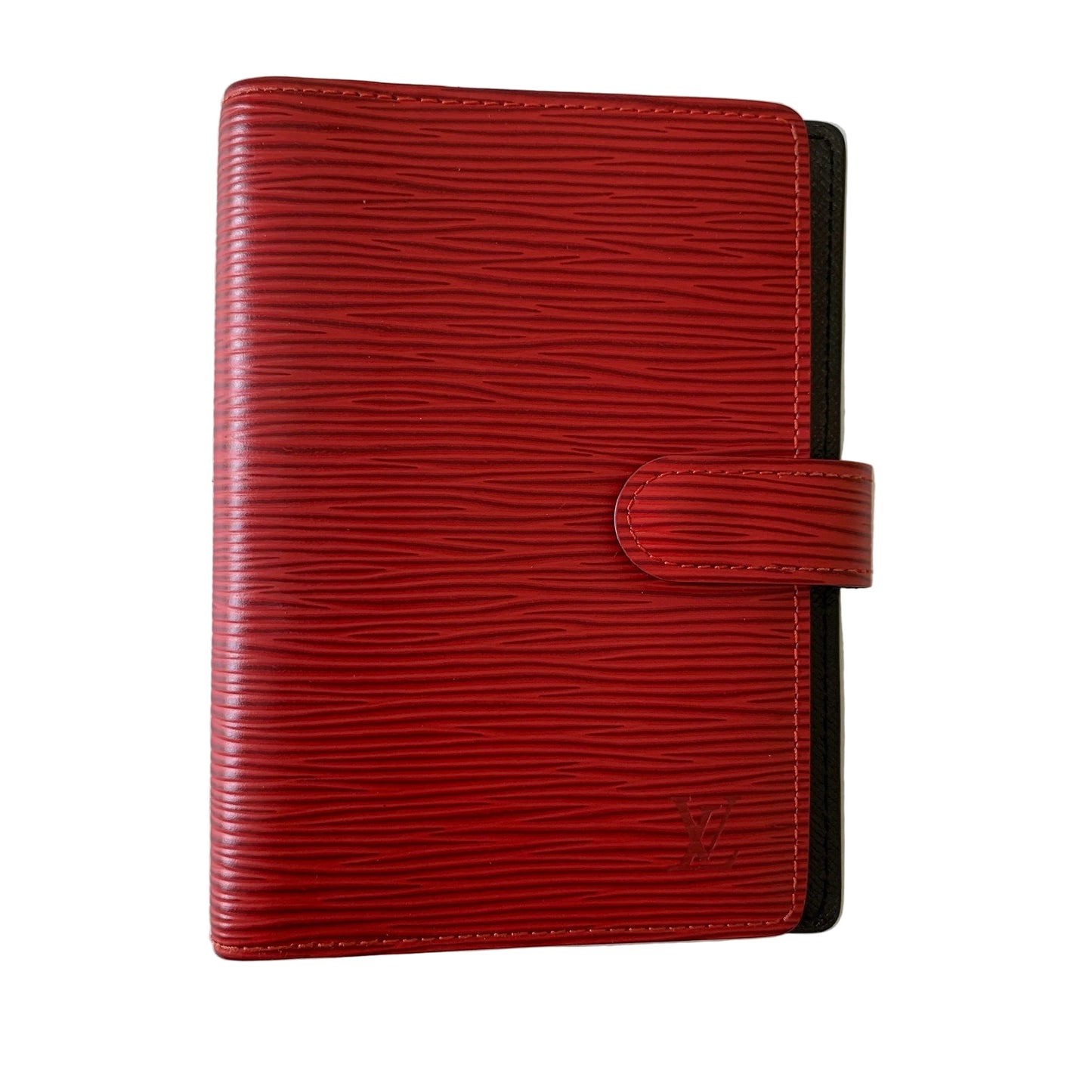 Louis Vuitton red Epi leather agenda CA0978 authentic with COA 5.8x4.4