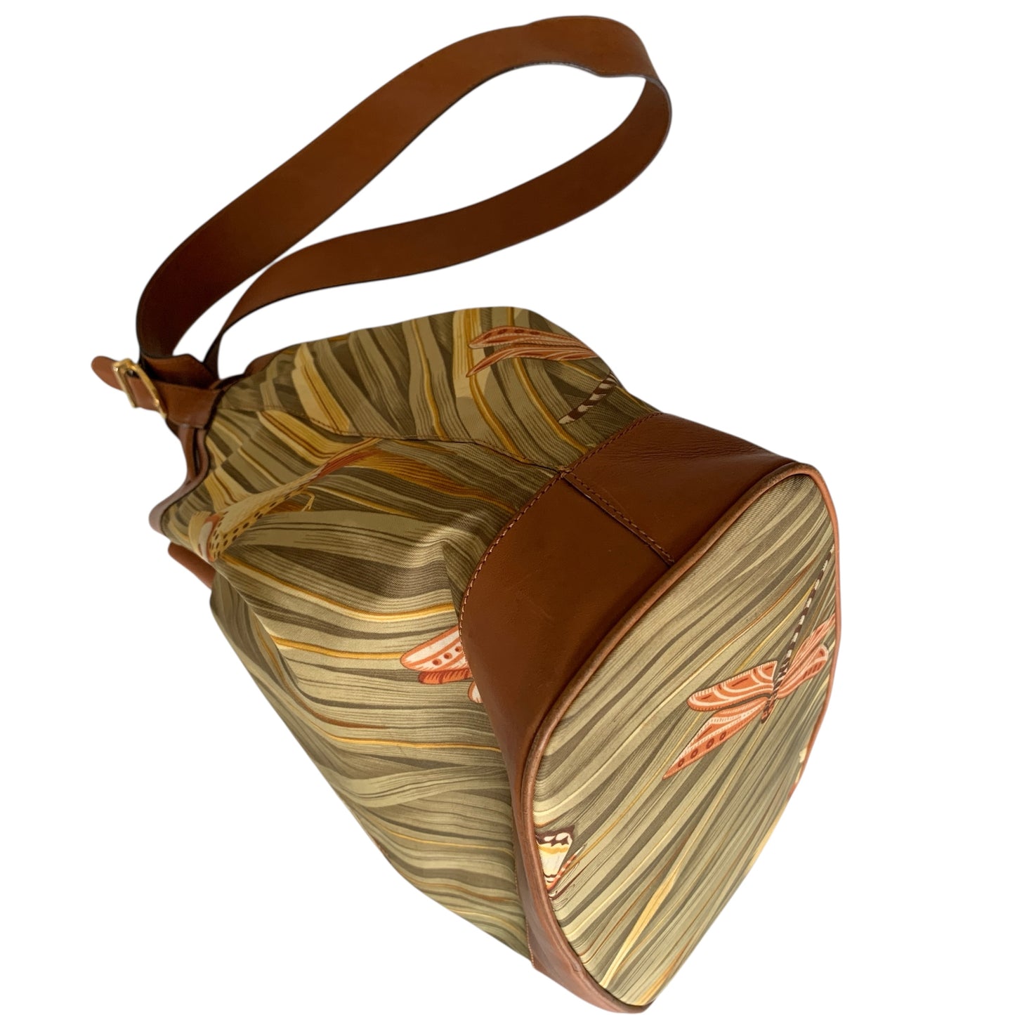 Salvatore Ferragamo floral bucket shoulder crossbody Bag authentic with COA