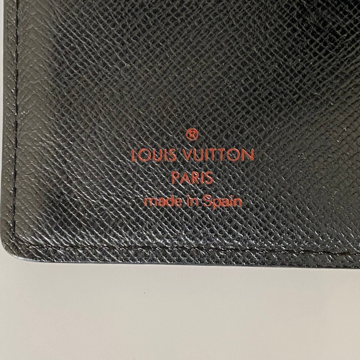 Louis Vuitton black epi leather agenda PM CA0072 Authentic with COA 5.6x4.1