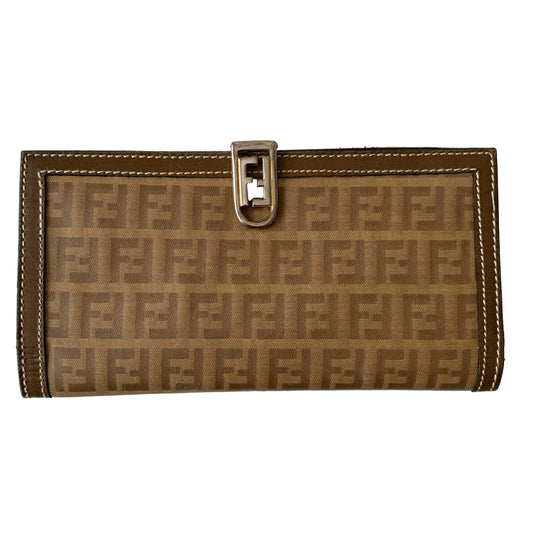 Fendi monogram long wallet Authentic with COA 7.4x3.7