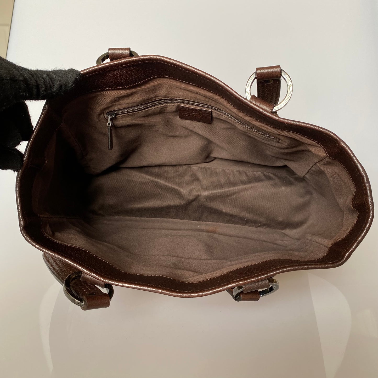 Gucci monogram tote bag handbag Authentic with coa 8x11x4