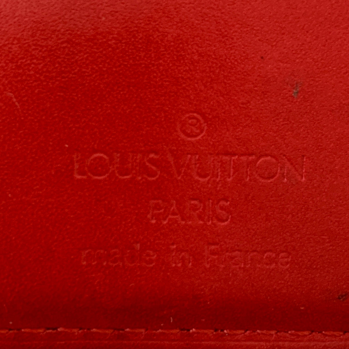 Louis Vuitton vernis monogram orange wallet MI1023 authentic with COA