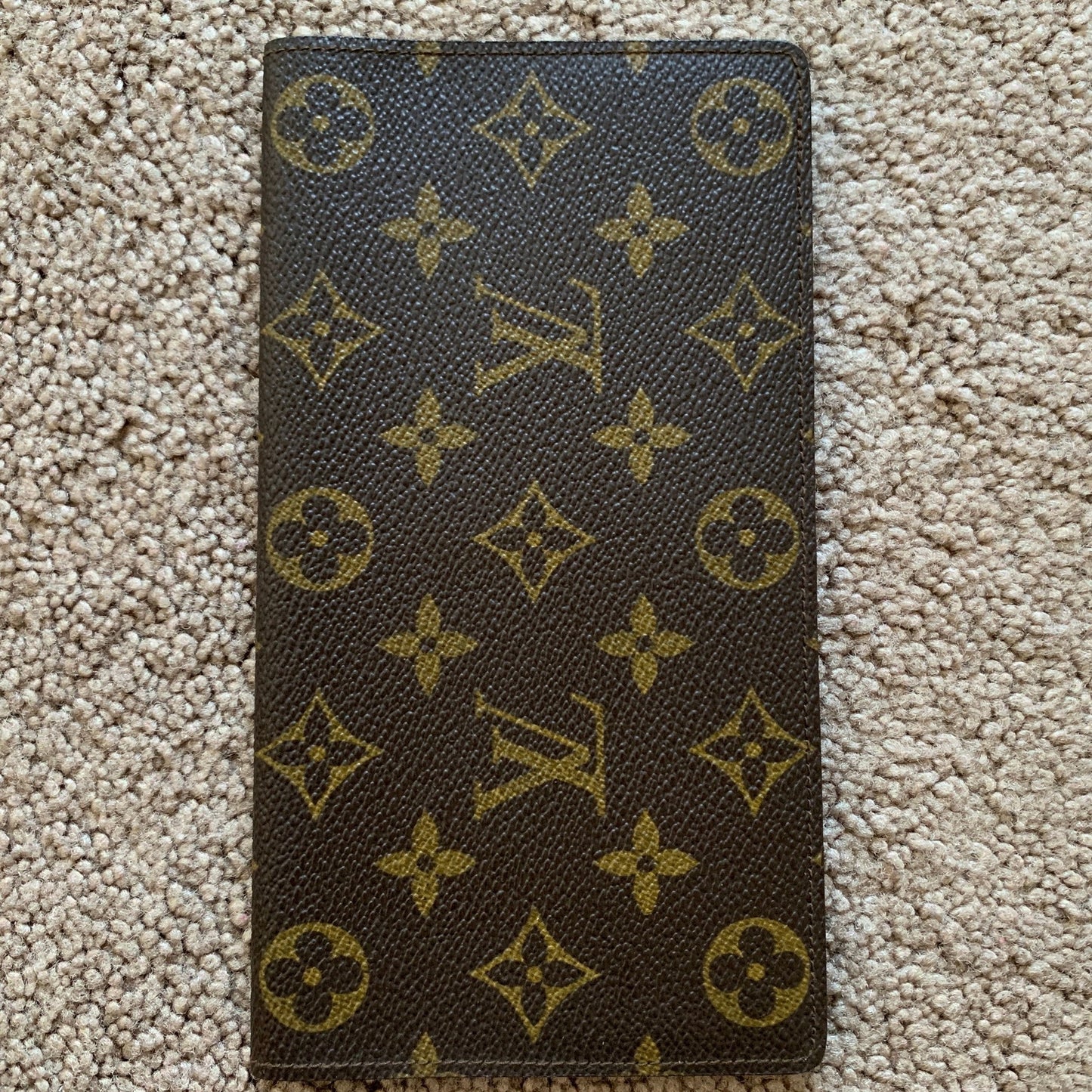 LV1055 Louis Vuitton men's monogram long wallet card holder