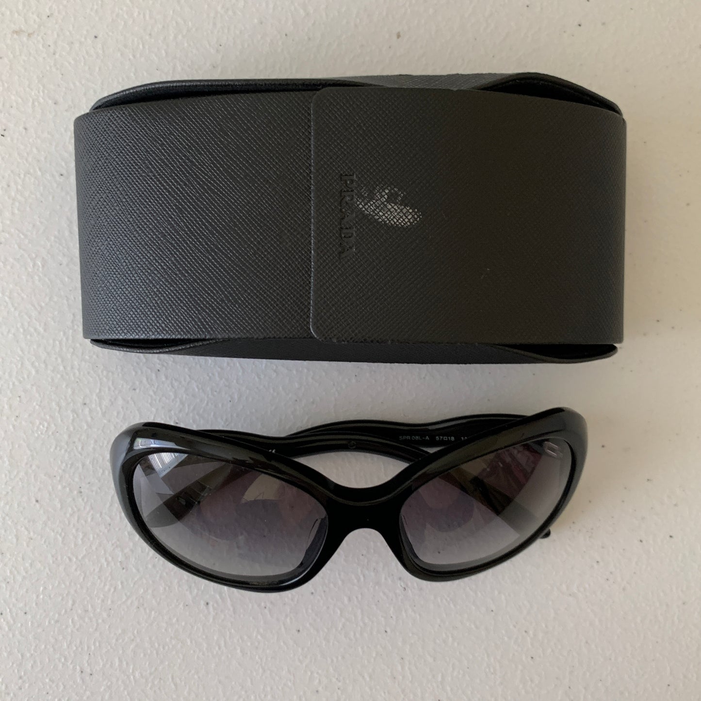 Prada black sun Sunglasses authentic with COA