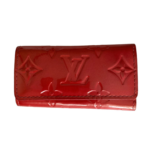 Louis Vuitton monogram pink vernis key holder CA0036 Authentic with COA