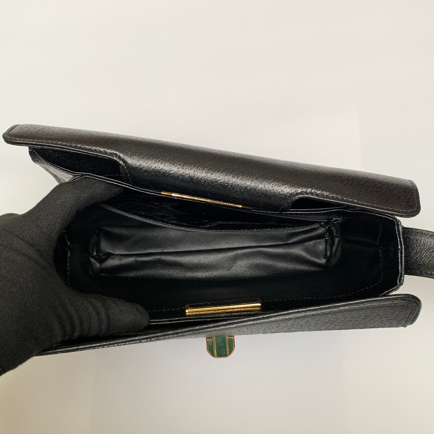 Valentino black leather shoulder bag Authentic with COA