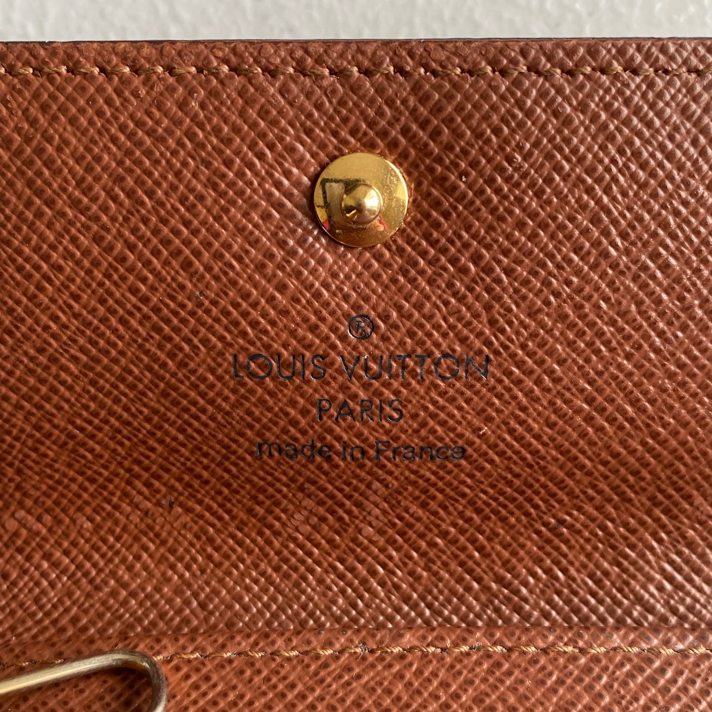 Louis Vuitton monogram 4 ring key holder CT4157 Authentic with COA 2.1x4.1