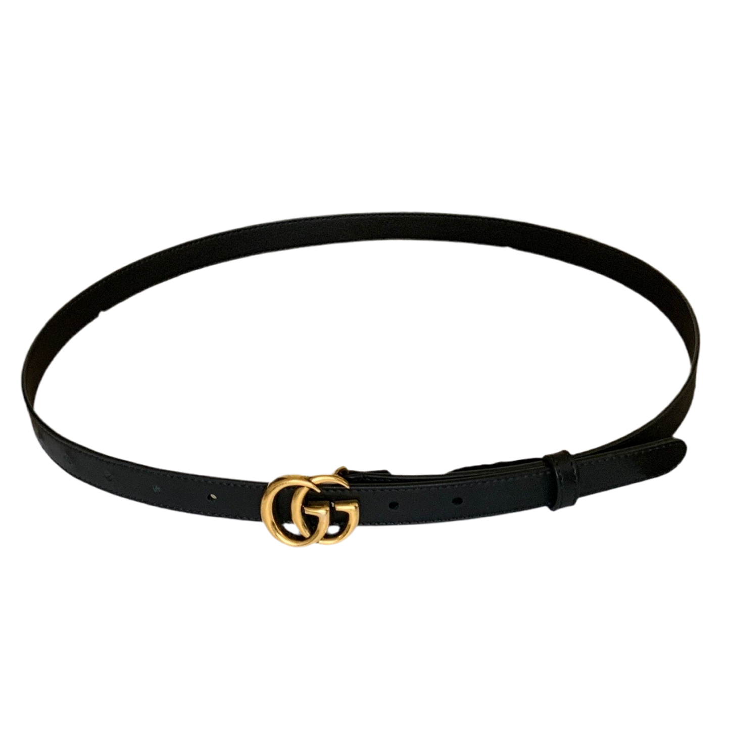 G1026 Gucci GG marmont black leather belt size 36