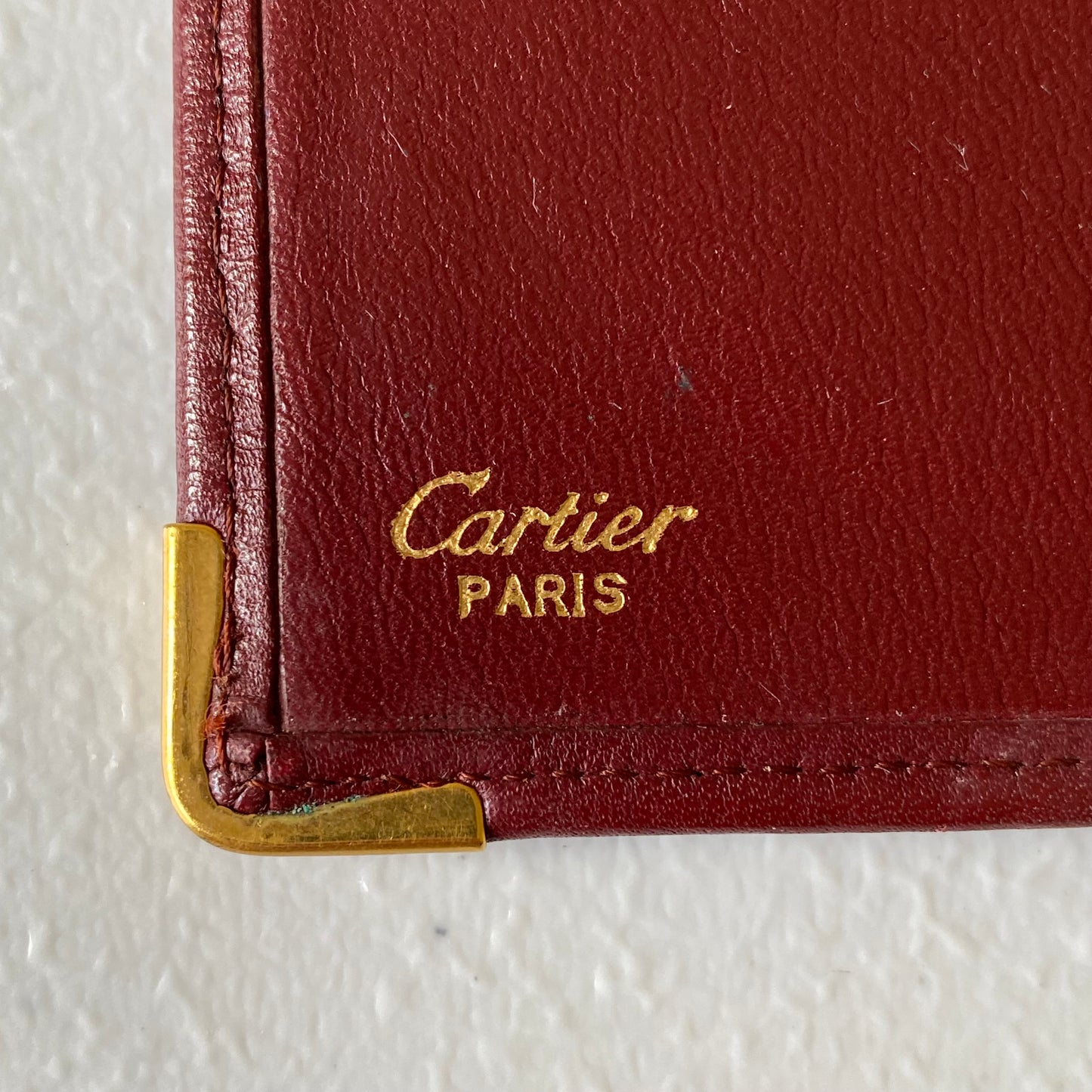 Cartier vintage men’s bifold leather wallet Authentic with COA