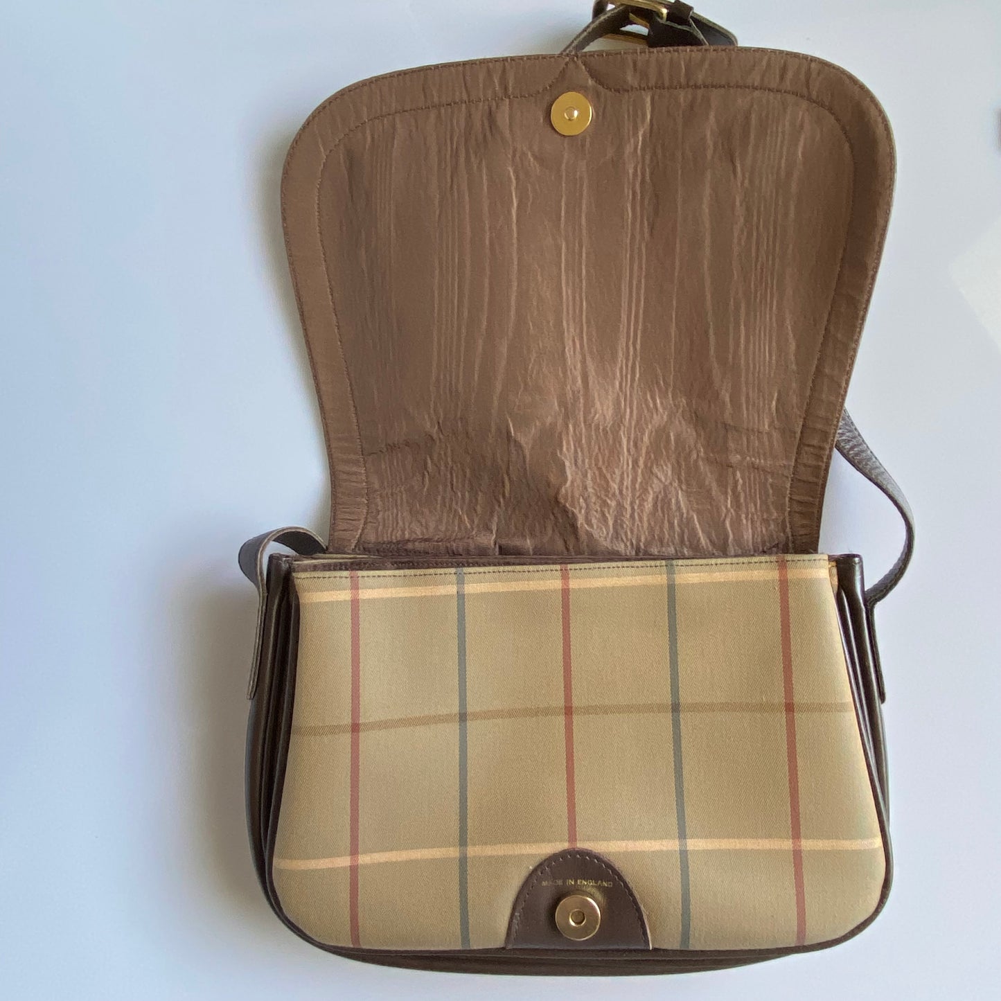 Burberry vintage check shoulder crossbody bag authentic with coa