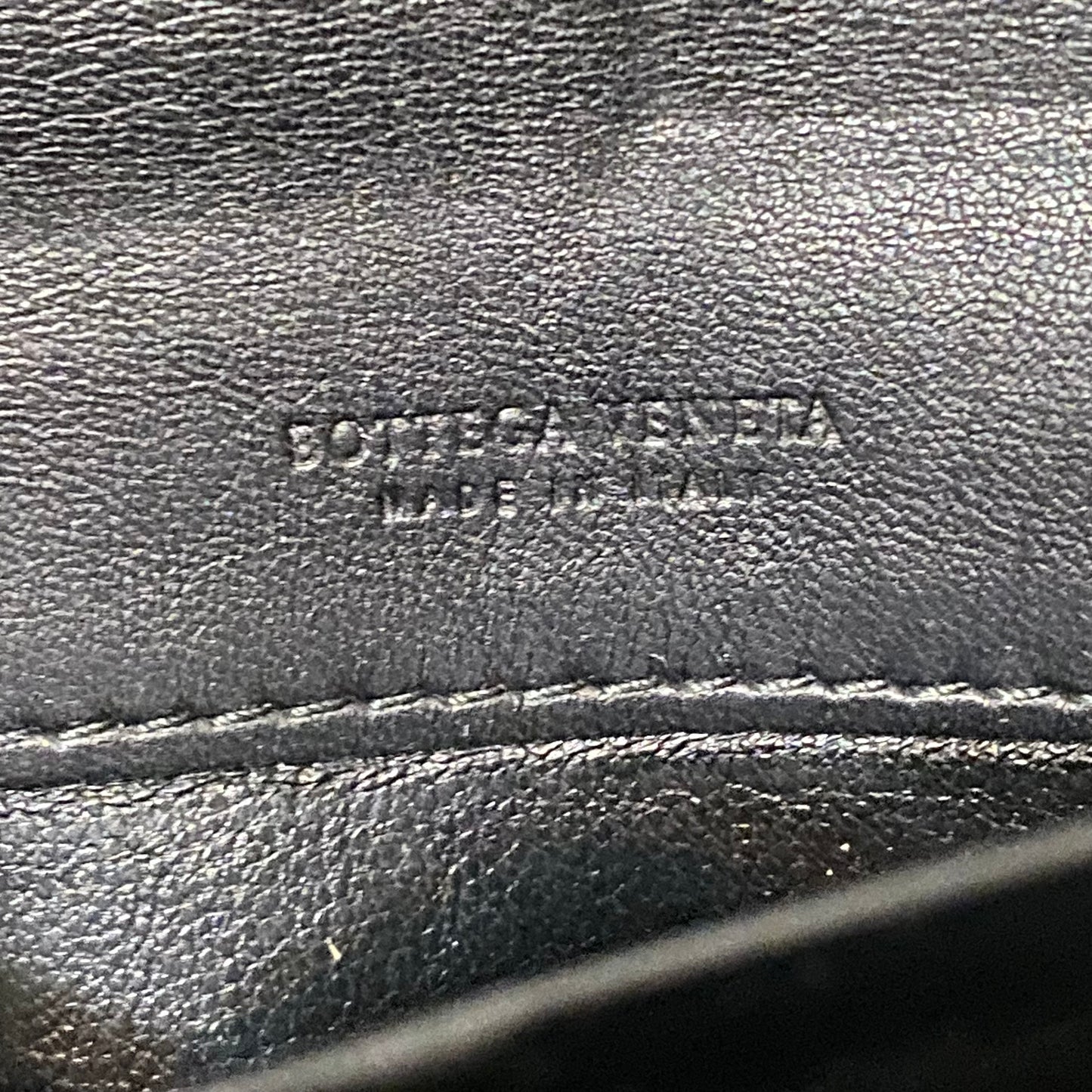 Bottega Veneta intrecciata black leather long wallet Authentic with coa