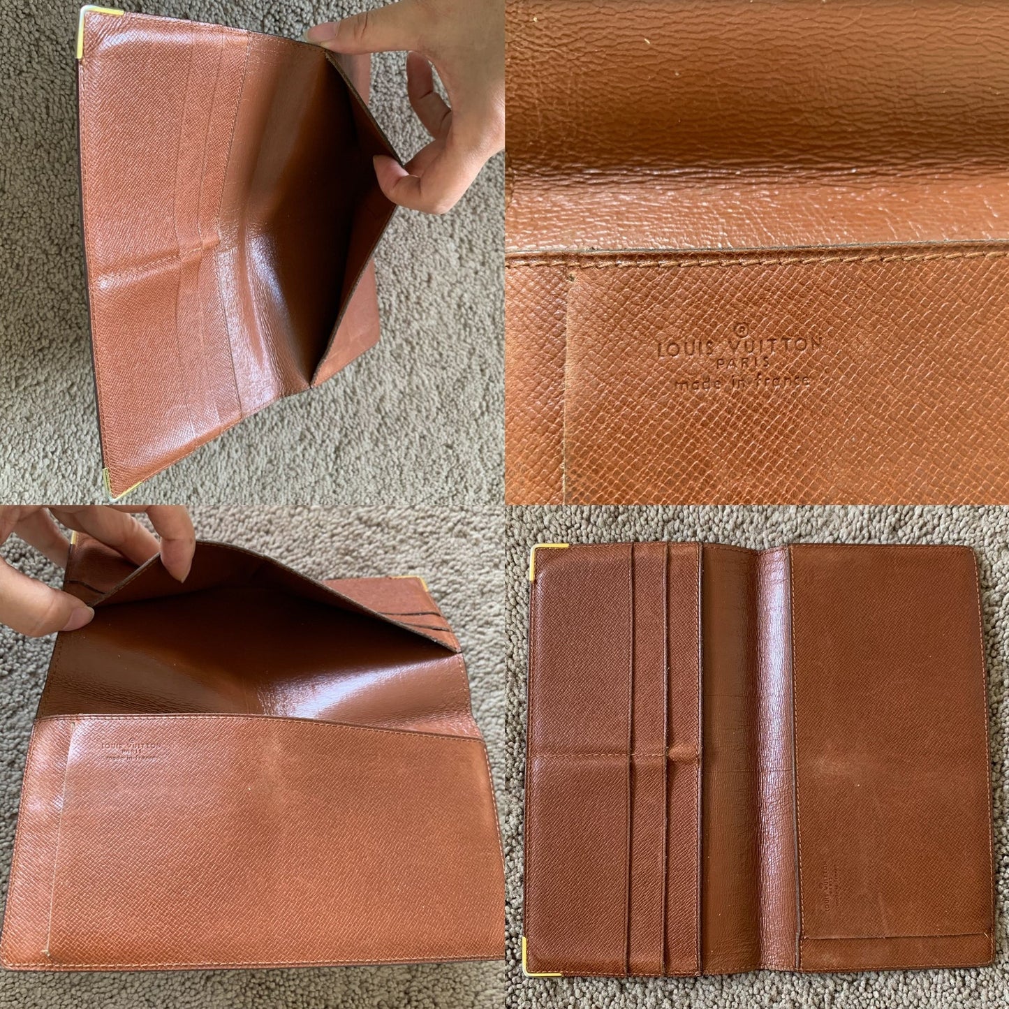 LV1054 Louis Vuitton men's monogram card holder wallet