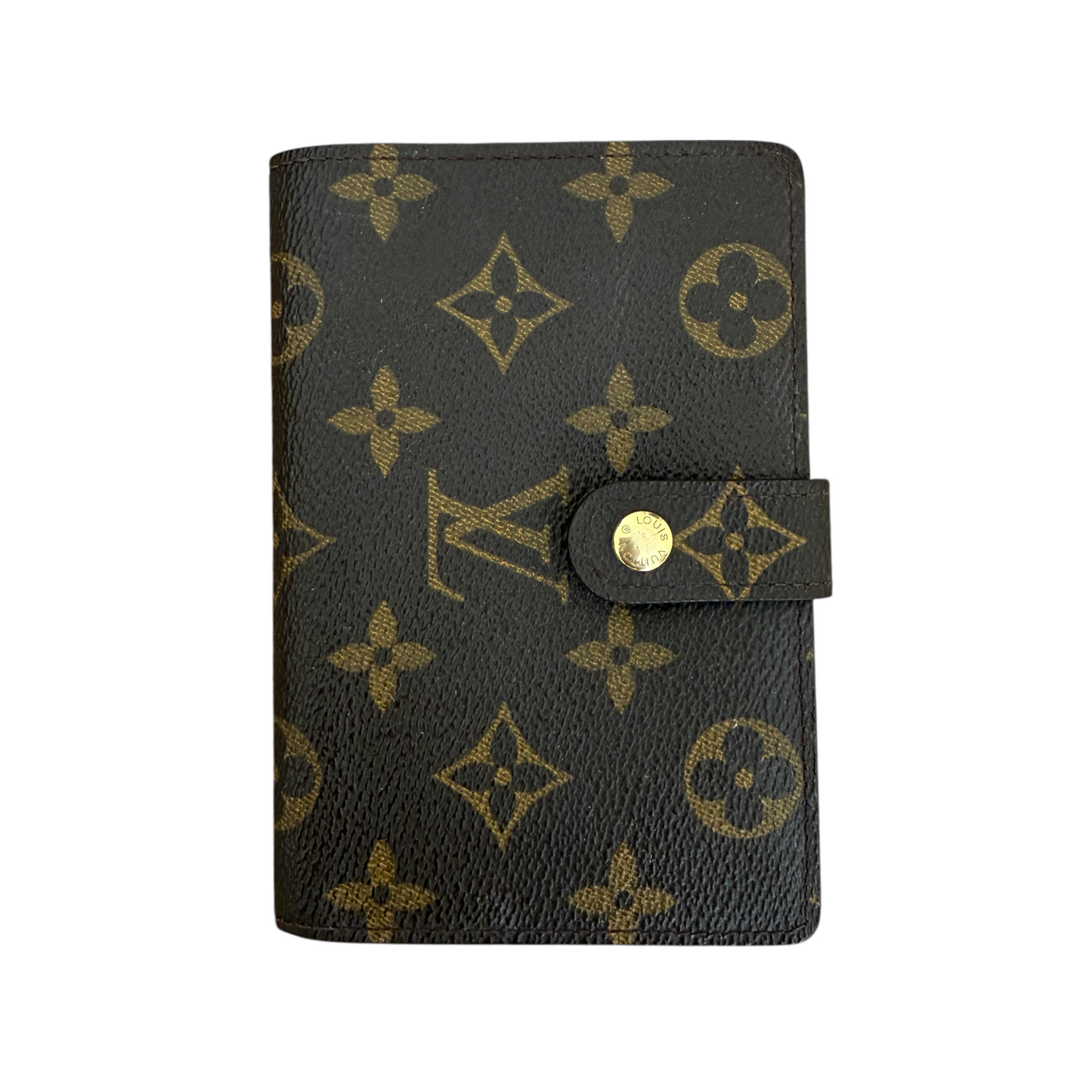 Louis Vuitton monogram compact wallet authentic with COA kisslock