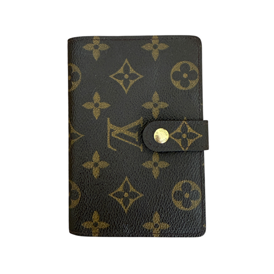 Louis Vuitton monogram compact wallet authentic with COA kisslock