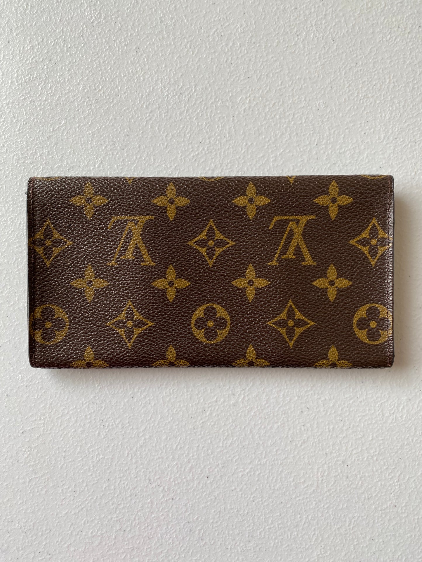 Louis Vuitton monogram long wallet CA0938 Authentic with COA 7x3.8
