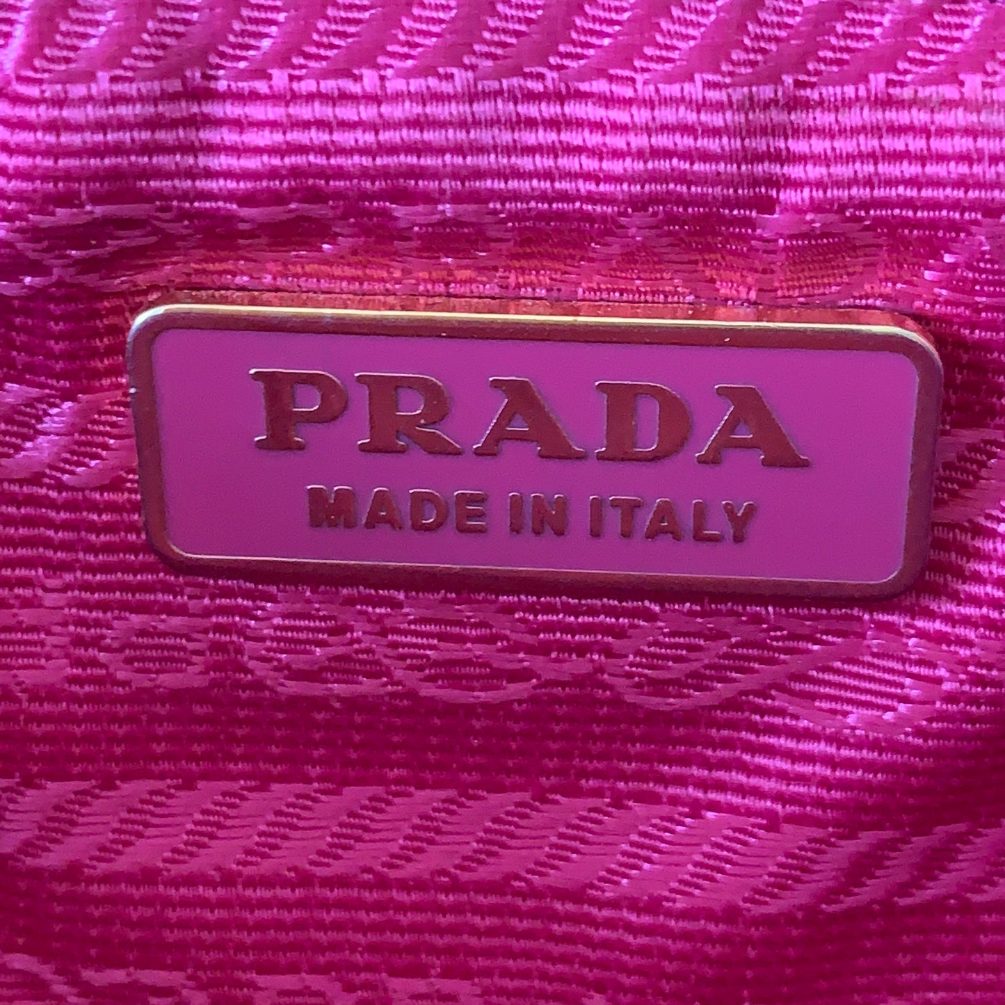 Prada pink leather rose appliqué clutch bag authentic with COA