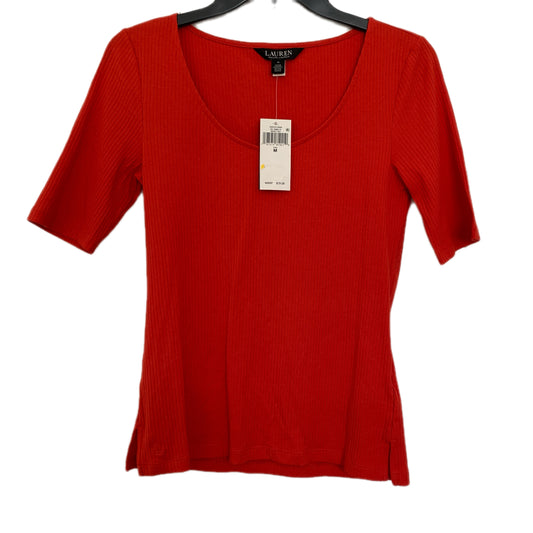 Lauren Ralph Lauren Women’s NWT Bright Red short sleeve knit shirt size medium