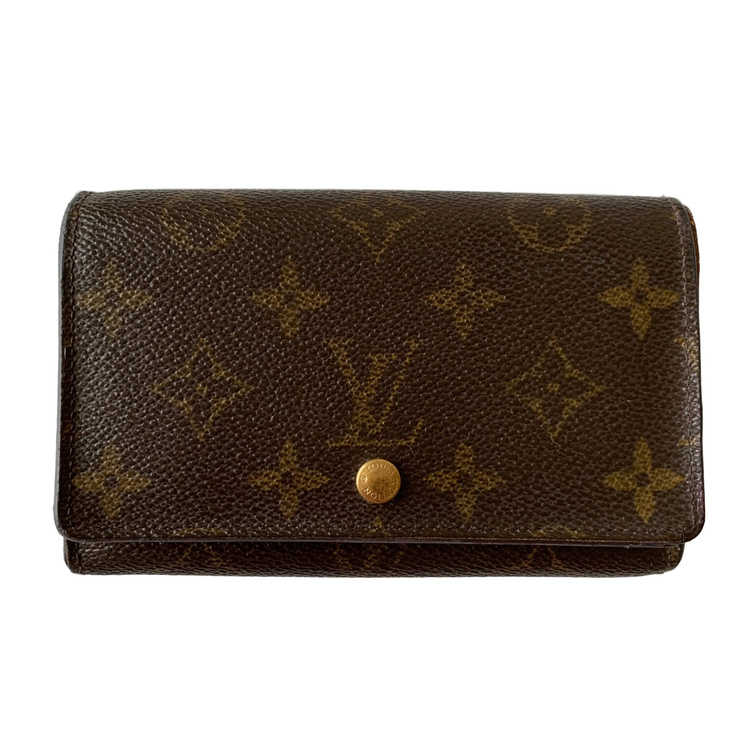 Louis Vuitton brown monogram Wallet CT1011 authentic with COA