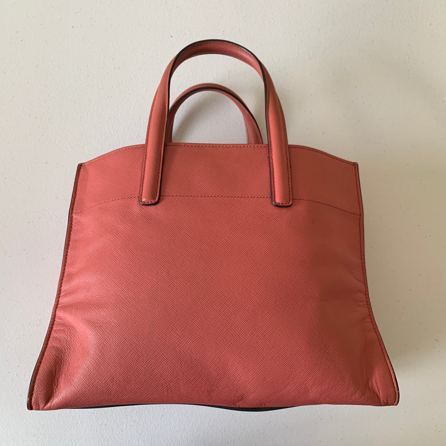 Prada pink saffiano leather handbag authentic with COA