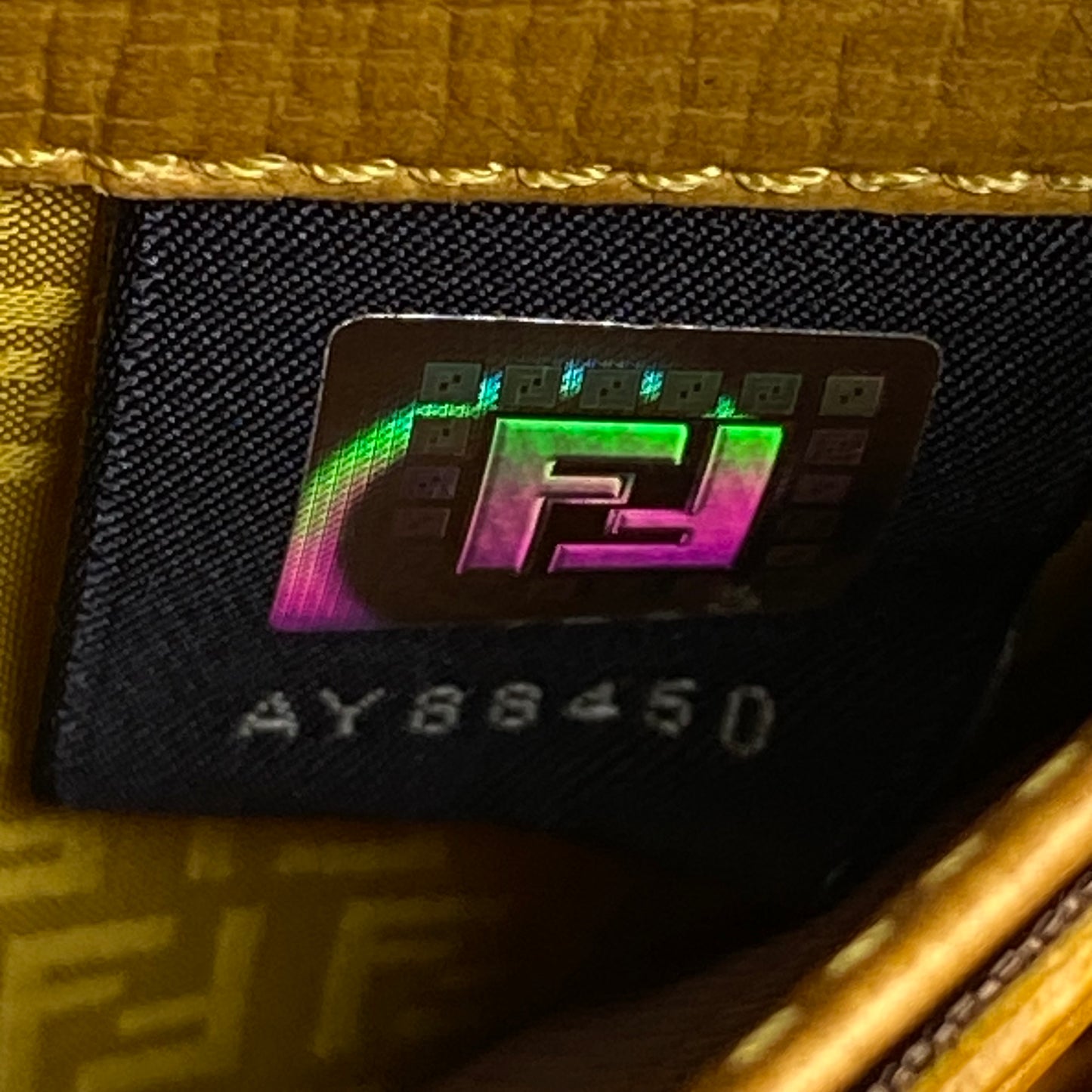 Fendi FF monogram zip around long wallet authentic with coa